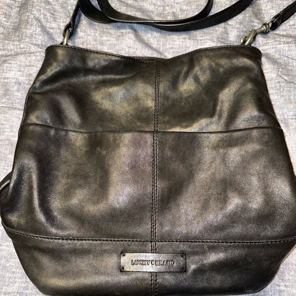 Lucky Brand Black Leather Purse